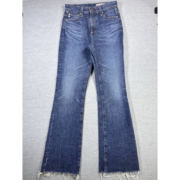 Ag Adriano Goldschmied Denim - AG Alexxis High Rise Vintage Raw Hem Boot Cut Jeans Size 25 EUC Made In Japan